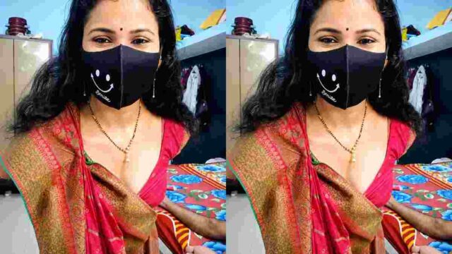 Indian Bhabhi In Saree Strips Panty And Spread Pussy Gets Her Boobs Pressed And Nipple Sucked (1)